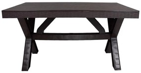 Stôl Rustic hnedý 80x140 cm