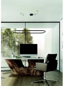 Azzardo AZ5055 - LED Stmievateľný luster na lanku ELENA LED/50W/230V 120 cm čierna