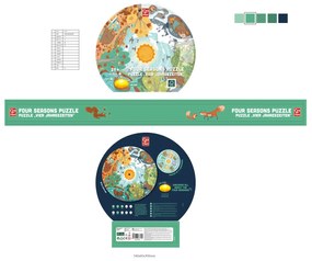Puzzle - štyri ročné obdobia - 16 ks