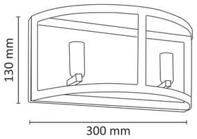 Nástenné svietidlo BRESSO 2xE14/12W/230V