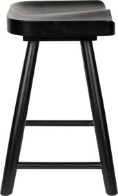 Čierna stolička z dubového dreva Vander – White Label