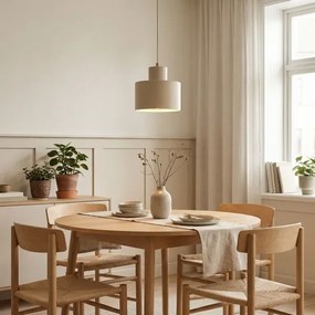 Luster na lanku PARKLA 1xE27/15W/230V béžový