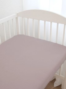 Jersey plachta do postieľky s elastanom Deluxe 70 × 140 cm – cappuccino