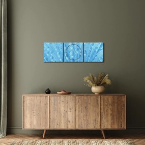 Obraz - Makro záber kvetu (s hodinami) (90x30 cm)
