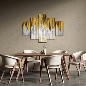 Obraz - Zlaté čiary (150x105 cm)