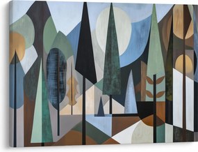 Obraz - Prírodná geometrická abstrakcia II. (70x50 cm)