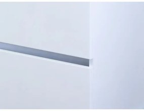 Kúpeľňová zostava Sanox Vogue biela vysoký lesk s keramickým umývadlom 60x59 cm