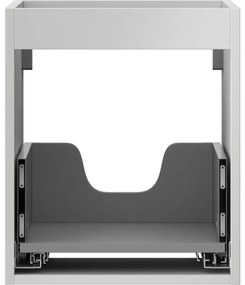 Mexen Box-A, závesná skrinka 40 cm, 1 zásuvka, sivá matná, 91AX0-0400-470-1-62