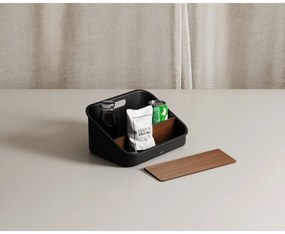 Čierny kúpeľňový organizér na kozmetiku z recyklovaného plastu Bellwood – Umbra