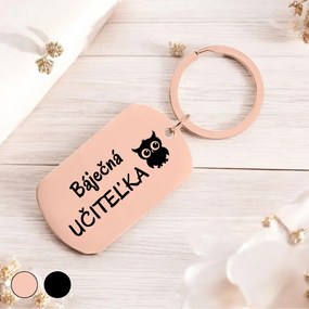 Ahome Krásna kovová kľúčenka - Báječná učiteľka Vyberte farbu: Rose gold