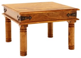Indický nábytok - Konferenčný stolík Jali 45x40x45 z indického masívu palisander Only stain