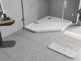 Mexen Flow Slim, pravostranná päťuholníková sprchová vanička slim 100 x 90 cm, biela lesklá, 46P109010R