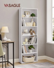 Knihovna Vasagle Viera 60 cm bílá