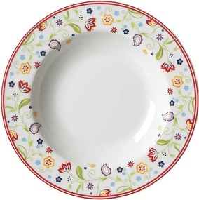 Jedálenský servis (12 dielov) Shanti Doppio, farebné kvety