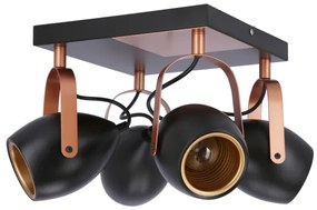 Bodové svietidlo ANICA 4xE14/40W/230V čierna/medená