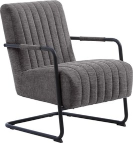 Tmavosivé kreslo Trout – Unique Furniture