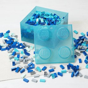 Svetlomodrý plastový detský úložný box 25x25x18 cm – LEGO®