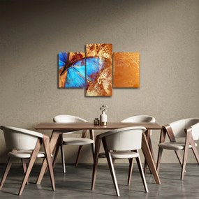 Obraz - Modrý motýľ (90x60 cm)