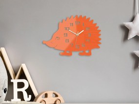 Nástenné hodiny Jež 34 cm oranžové