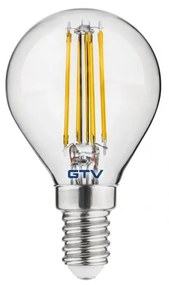 Neutrálna biela filamentová žiarovka E14, 4 W – GTV