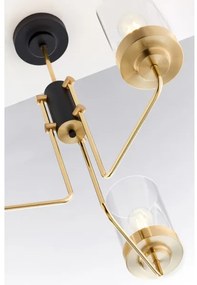 Jupiter 2087 - Luster na tyči RAMIREZ 3xE27/15W/230V zlatá/čierna