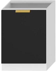 Kuchynská skrinka Denis d60pc pl čierna mat/biela