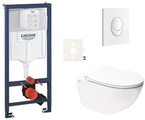 Závesný wc set do ľahkých stien / predstenová montáž SAT Infinitio SIKOGRSIN11SASH0