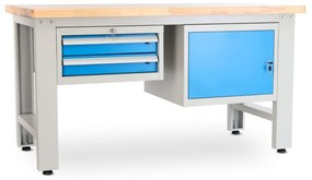 Dielenský stôl Solid OAK-21, 150 cm, 2 závesné boxy, dub