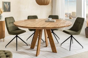 Okrúhly jedálenský stôl Eglantine 140 cm hnedé mango