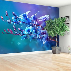 Fototapeta Vliesová Modrá orchidea 208x146 cm