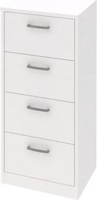 Úzká komoda Mega 139, biela