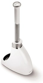 Biela oceľová WC kefa - simplehuman