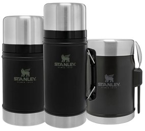 Čierna termoska na jedlo z nehrdzavejúcej ocele 400 ml Legendary Classic Black – Stanley