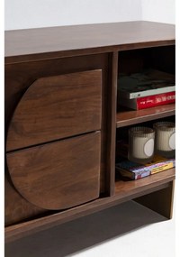 Hnedý TV stolík z mangového dreva 145x55x40 cm Trisha – MOME