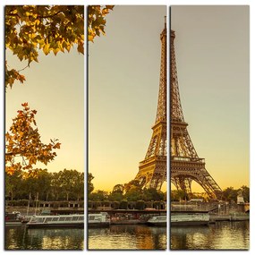 Obraz na plátne -  Eiffel Tower - štvorec 3110B (105x105 cm)