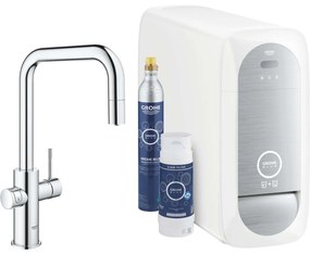 GROHE Blue Home páková drezová batéria Duo s chladiacim zariadením a filtráciou, s vyťažiteľným výtokom, výška výtoku 251 mm, chróm, 31543000