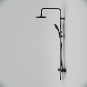 Sprchový systém AM.PM X-Joy F07XA422 s termostatickou sprchovou batériou, čierny
