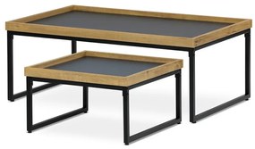 Autronic BONTEC Konferenčný stolík 100x60cm, mdf, dub, CT-611 OAK Farba: Šedá