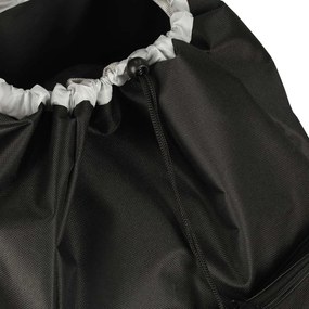 Nákupná taška na kolieskach s rámom 95 cm čierna