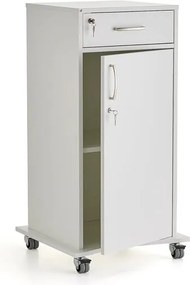 Rečnícky pult, 1 zásuvka, veľká skrinka, biela