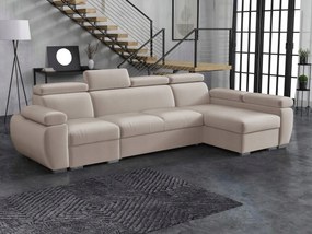 Rohová sedačka Gozo Lcp (béžová) (s úl. priestorom) (p)