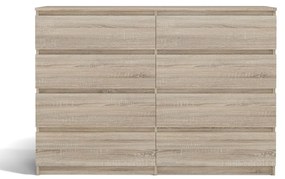 Komoda Musecalo 7 140 (dub sonoma). Akcia -19%. Vlastná spoľahlivá doprava až k Vám domov. 1132833