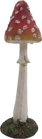 Dekoratívna figúrka muchotrávka - Ø 4*13 cm