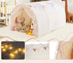 2v1 detský stan béžový