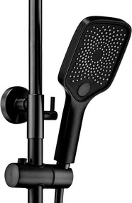 Rea Rob, sprchový set s termostatickou batériou a bidetovou spŕškou, čierna matná, REA-P6627