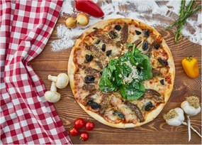 Sklenený obraz pizze (70x50 cm)