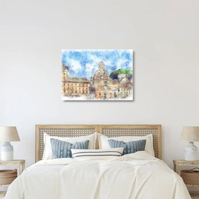 Sklenený obraz - Kostol Santa Maria di Loreto, Rím, Taliansko (70x50 cm)