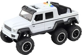 LEAN Toys Terénne vozidlo Fricative Drive Lights Sounds White Pearl 6x6 1:16