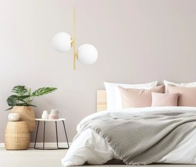 Toolight Toolight, závesné svietidlo 2xE27, G118-2CP, zlatá, OSW-09737