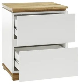 Nočný stolík JAVIN biela